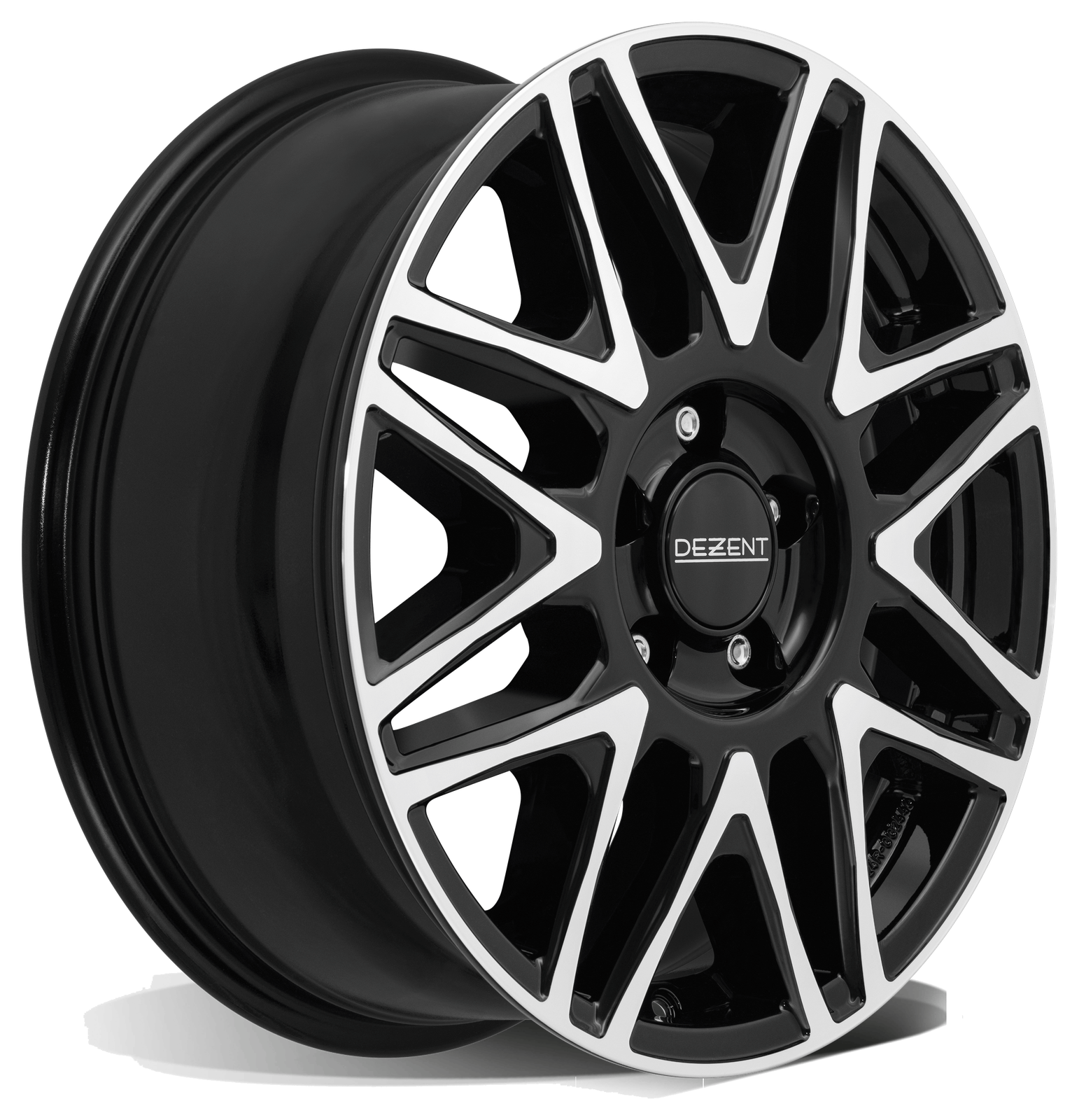 Felga KH — black gloss front polished
