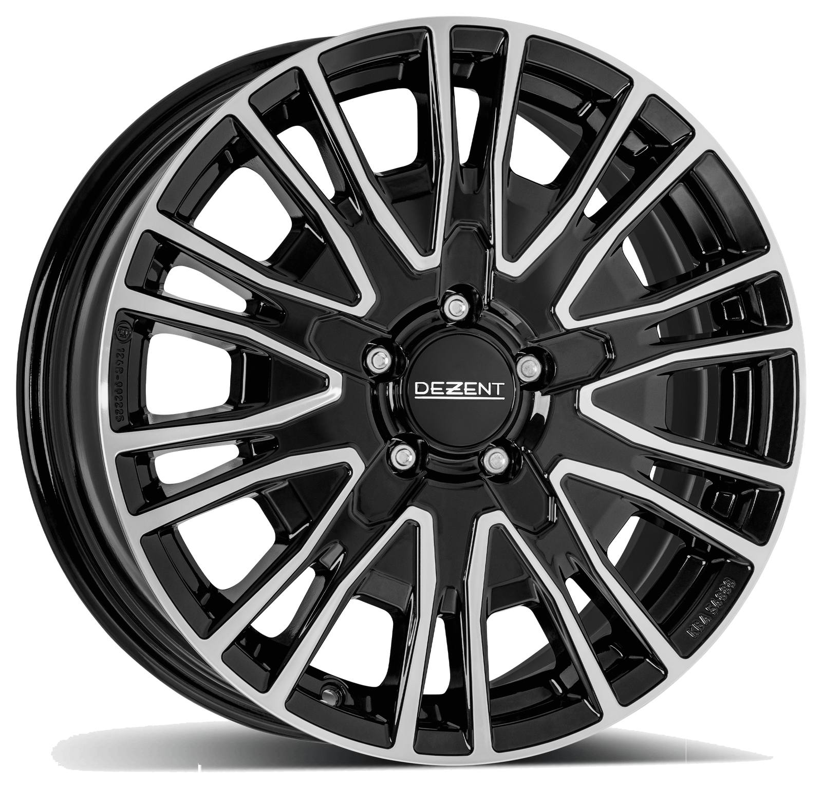 Felga KE — black gloss front polished
