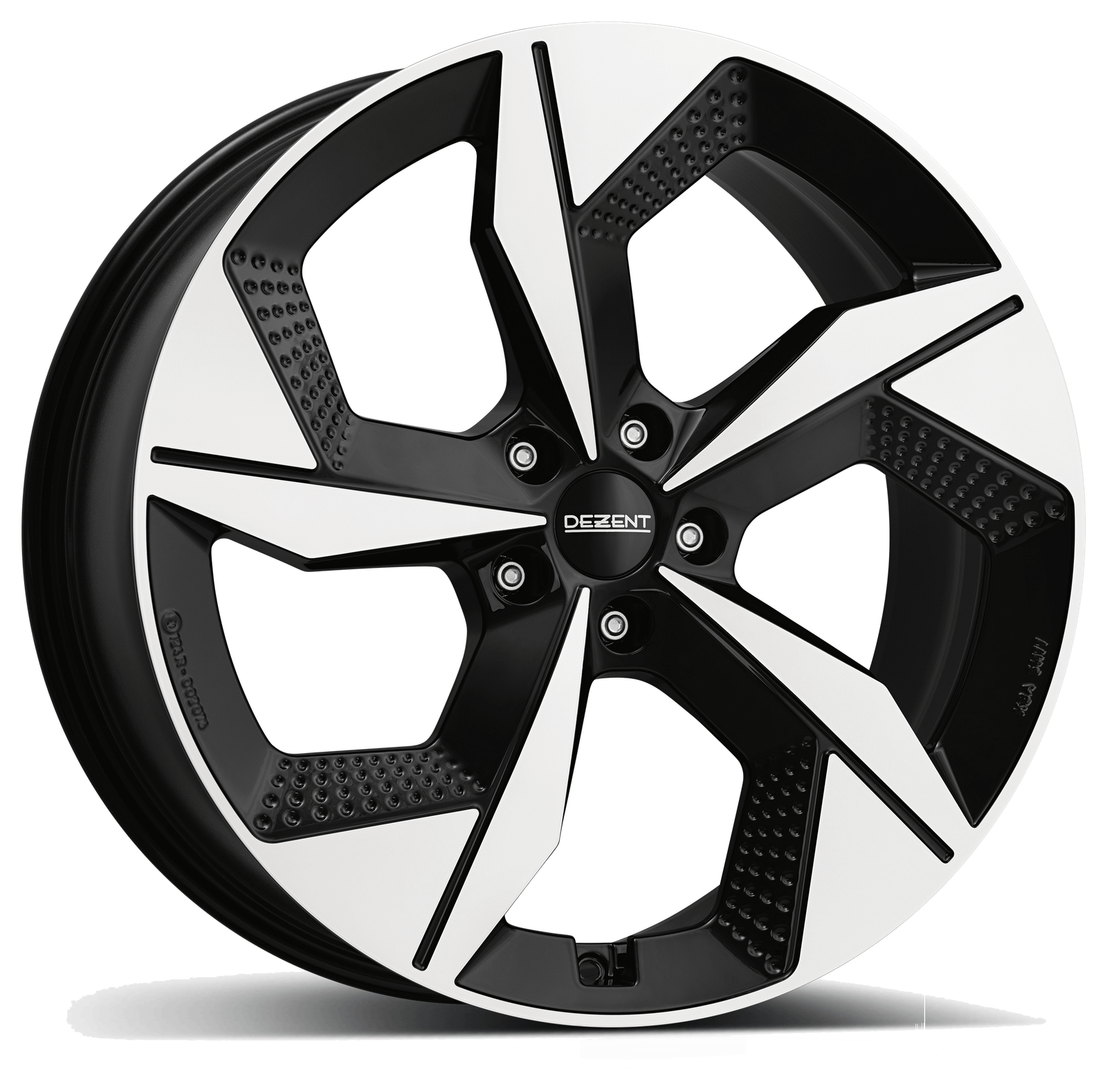 Felga AO — black gloss front polished