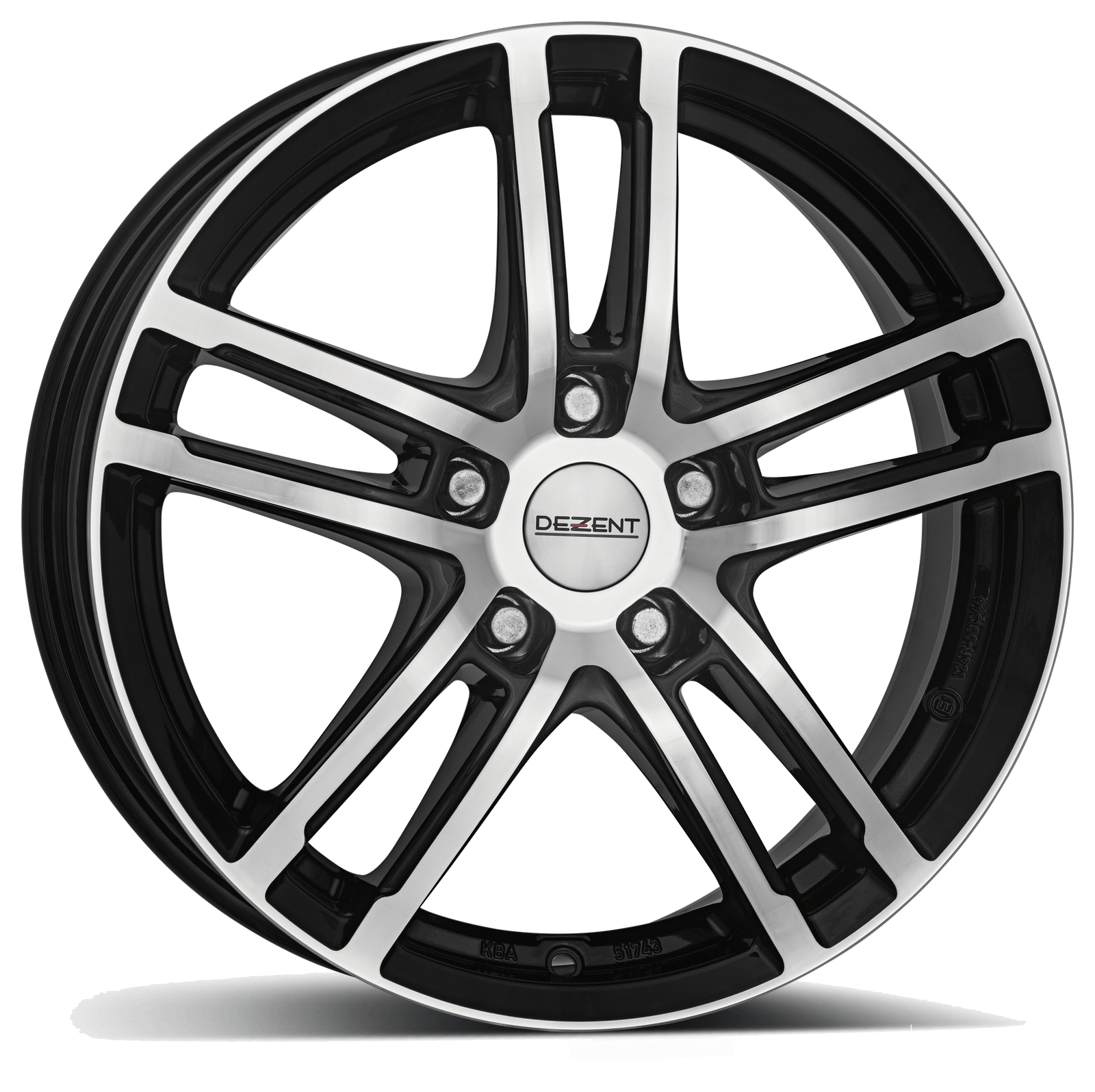 Felga TZ — black gloss front polished